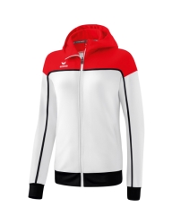 Erima W Change Trainingsjack met Capuchon wit-rood-zwart