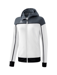 Erima W Change Trainingsjack met Capuchon wit-grijs-zwart