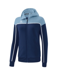Erima W Change Trainingsjack met Capuchon navy-denim-wit