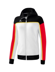 Erima W Change Trainingsjack met Capuchon wit-zwart-rood