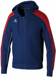 Erima Evo Star Trainingsjack met Capuchon new navy-rood