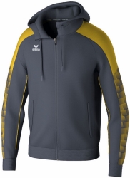 Erima Evo Star Trainingsjack met Capuchon slate grey-geel