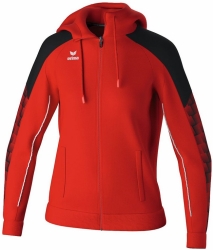 Erima W Evo Star Trainingsjack met Capuchon rood-zwart