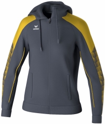 Erima W Evo Star Trainingsjack met Capuchon grey-geel