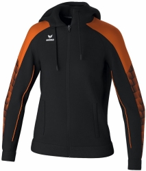 Erima W Evo Star Trainingsjack met Capuchon zwart-oranje
