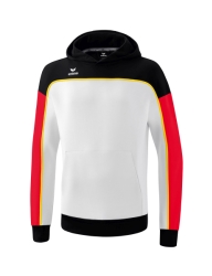 Erima Change Sweatshirt met Capuchon wit-rood-zwart