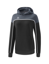Erima Change Sweatshirt met Capuchon black-grey-wit