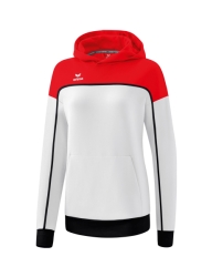 Erima Change Sweatshirt met Capuchon wit-rood-zwart