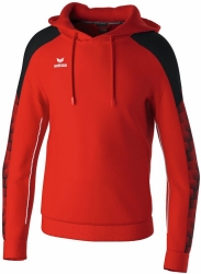 Erima Evo Star Sweatshirt met capuchon rood-zwart