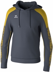 Erima Evo Star Sweatshirt met capuchon slate grey-geel