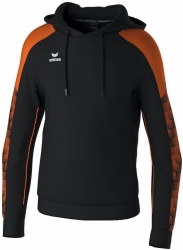 Erima Evo Star Sweatshirt met capuchon zwart-oranje