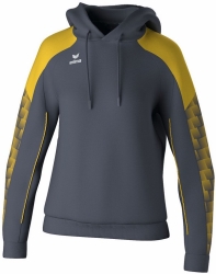 Erima W Evo Star Sweatshirt met capuchon slate grey-geel