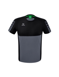 Erima Six Wings T-shirt slate grey/zwart