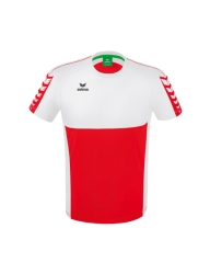 Erima Six Wings T-shirt rood/wit