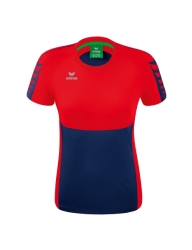 Erima Six Wings Dames T-shirt new navy/rood