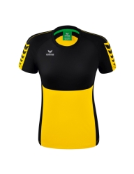 Erima Six Wings Dames T-shirt geel/zwart