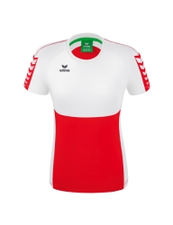 Erima Six Wings Dames T-shirt rood/wit
