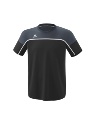 Erima Change T-shirt black grey-slate grey-wit
