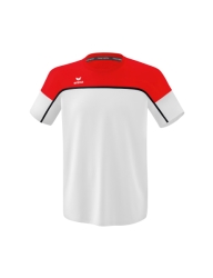 Erima Change T-shirt wit-rood-zwart