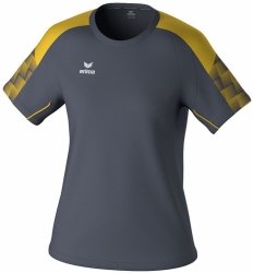 Erima Dames Evo Star T-shirt slate grey-geel