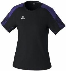 Erima Dames Evo Star T-shirt zwart-ultra violet