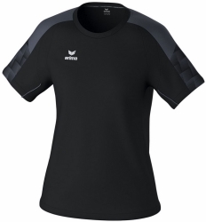 Erima Dames Evo Star T-shirt zwart-slate grey