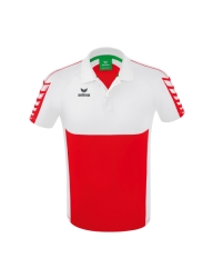Erima Six Wings M Polo rood/wit