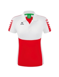 Erima Six Wings W: Polo rood/wit