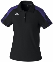 Erima Dames Evo Star Polo zwart-ultra violet