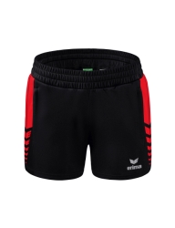 Erima W Six Wings Worker Short zwart/rood