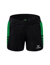Erima W Six Wings Worker Short zwart/smaragd