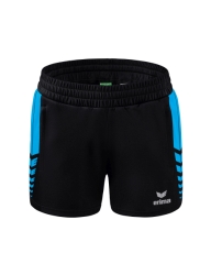 Erima W Six Wings Worker Short zwart/curacao