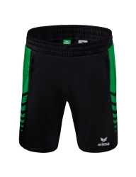 Erima Six Wings Worker Short zwart/smaragd