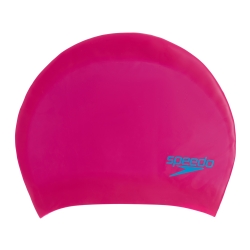 Speedo Junior Long Hair Cap pink-blue
