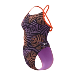 Speedo Eco+ Allov Dig Tie Back grey-orange