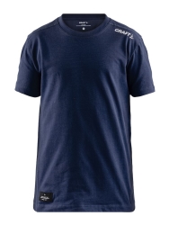 Craft Jr Community Mix SS tee navy