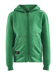 Craft Jr community FZ Hoodie green