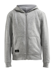 Craft Jr community FZ Hoodie grey