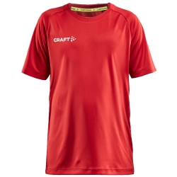 Craft Jr. Evolve Tee bright red