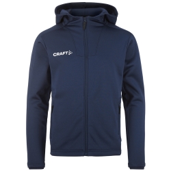 Craft JR Evolve 2.0 full zip hooded Jacket navy