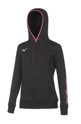 Mizuno W sweat hoodie black/white