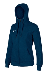 Mizuno W sweat FZ hoodie navy