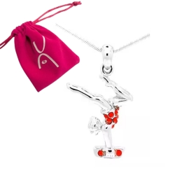 Kettinkje silver-red