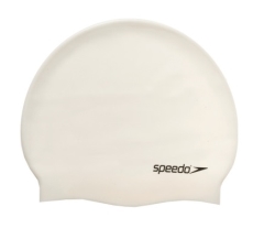 Speedo flat silicone cap white