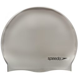 Speedo flat silicone cap silver