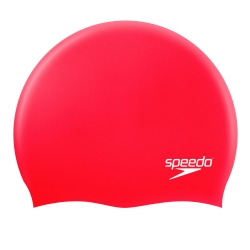 Speedo Moulded Silicone Cap red/white