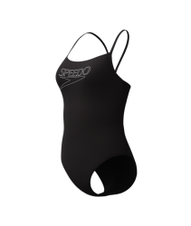 Speedo End+ Logo Thin Strap 1P black-white