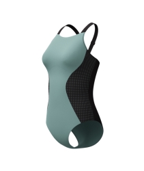 Speedo SCU High Neck Contour 1P black-green