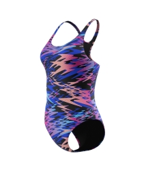 Speedo Hyperboom Print Medalist 1P black-pink