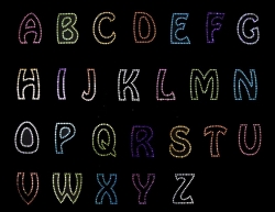 Alfabetletters glitters